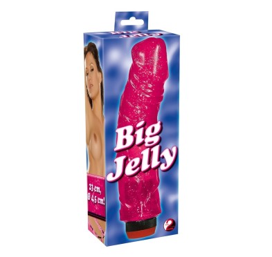 5503530000 Big Jelly Vibr.pink-Duży Żelowy Wibrator